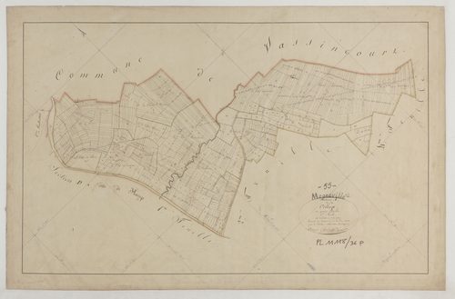 MOGNEVILLE - Section A du Village feuille 01