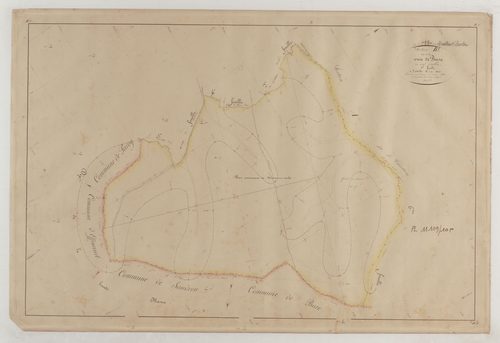 MONTIERS-SUR-SAULX - Section B de la Voie de Bure feuille 01
