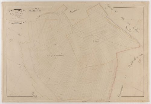 MONTZEVILLE - Section D - de la Haute Voie - feuille 01
