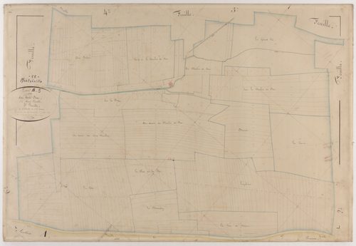 MONTZEVILLE - Section B - des Prés-Bas - feuille 05