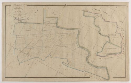 NOUILLONPONT - Section B - d'Hovecourt - feuille 01