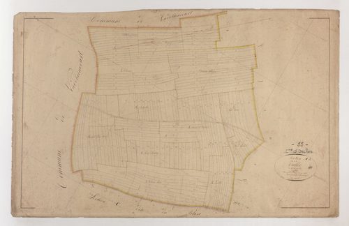 OSCHES - Section A - de la Vallée - feuille 01