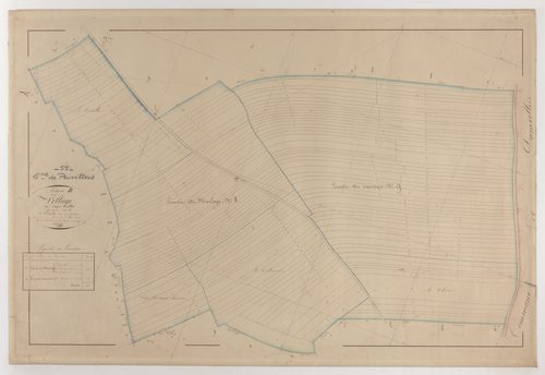 PEUVILLERS - Section B - du Village - feuille 04