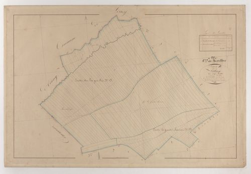 PEUVILLERS - Section B - du Village - feuille 06