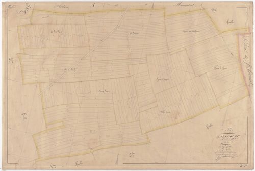 RARECOURT - Section B - des Vignes - feuille 01