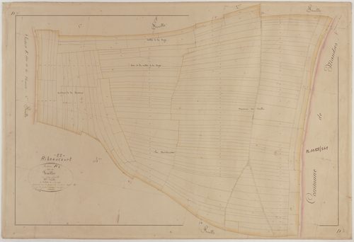 RIBEAUCOURT - Section D des Tailles feuille 03