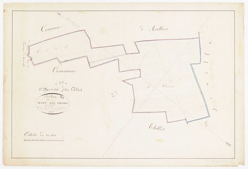 SAINT-MAURICE-SOUS-LES-COTES - Section A Haut des Champs feuille 01