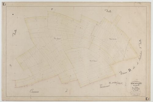 SEIGNEULLES - Section E de Courbillon feuille 04