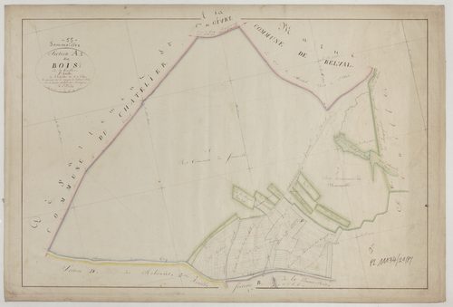 SOMMEILLES - Section A des Bois feuille 01