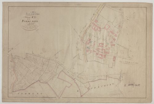 SOMMEILLES - Section B la Pomme-Roie feuille 01