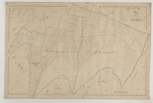 TANNOIS - Section B du Village feuille 01