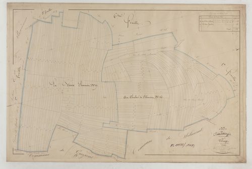 TANNOIS - Section B du Village feuille 07