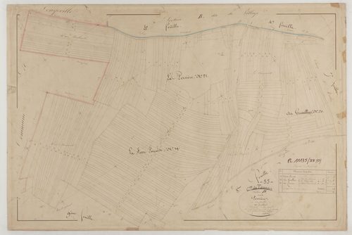 TANNOIS - Section D de la Perrière feuille 10