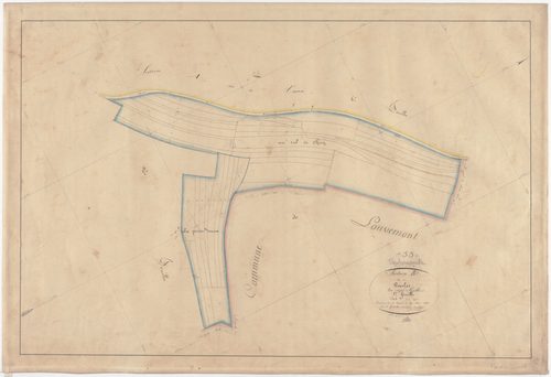 VACHERAUVILLE - Section B - des Presles - feuille 01