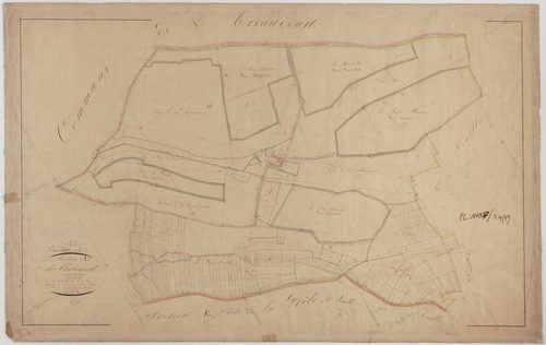 VAUBECOURT - Section A de Contanval feuille 01