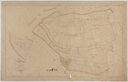 VAUBECOURT - Section E de la Prêle feuille 01