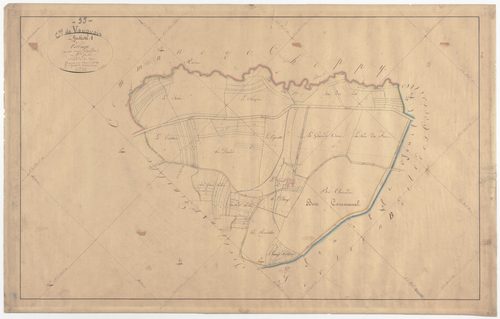 VAUQUOIS - Section A - du Village - feuille 01