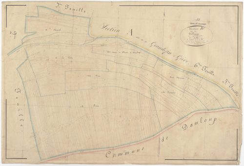 VAUX-DEVANT-DAMLOUP - Section B - du Village - feuille 01