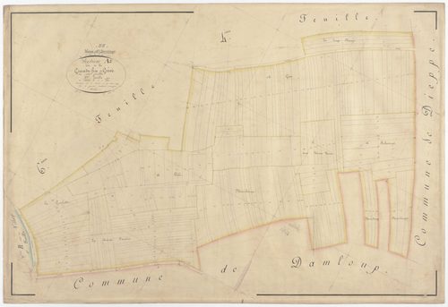 VAUX-DEVANT-DAMLOUP - Section A - la Grande Fin et Grève - feuille 05