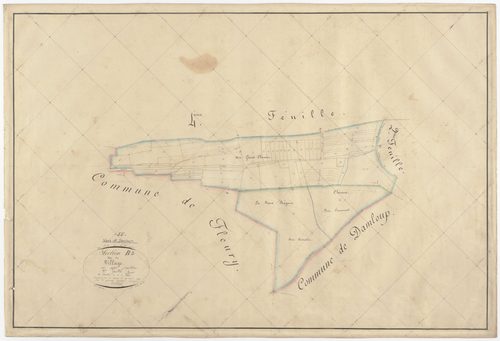 VAUX-DEVANT-DAMLOUP - Section B - du Village - feuille 03