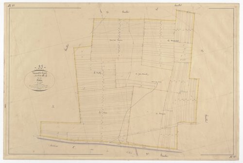 VERNEUIL-GRAND - Section B - des Bois - feuille 08