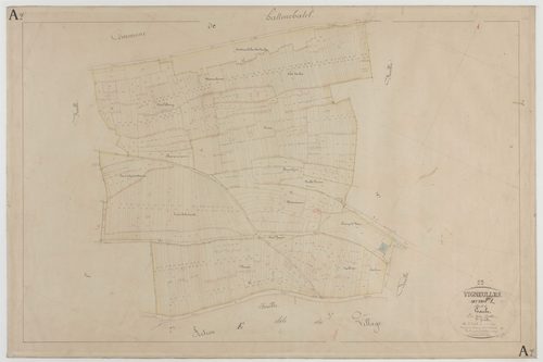 VIGNEULLES-LES-HATTONCHATEL - Section A de la Gaule feuille 02