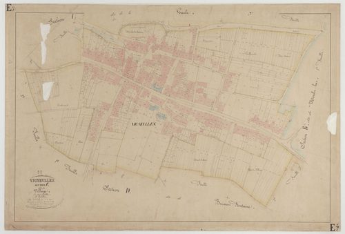 VIGNEULLES-LES-HATTONCHATEL - Section E du Village feuille 03