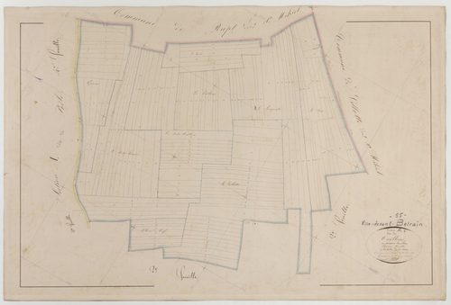 VILLE-DEVANT-BELRAIN - Section B des Ouillons feuille 01