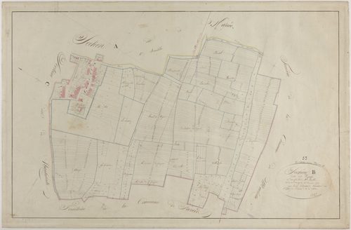 VILLERS-SOUS-PAREID - Section B - des Vignes - feuille 02