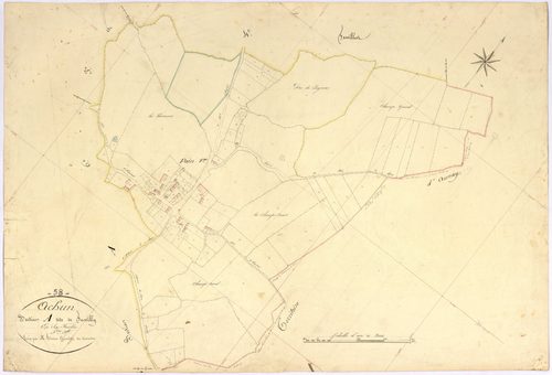 Achun, cadastre ancien : plan parcellaire de la section A dite de Fussilly, feuille 5