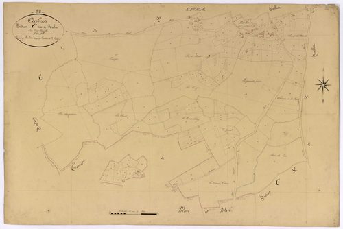 Achun, cadastre ancien : plan parcellaire de la section C dite de Roche, feuille 3