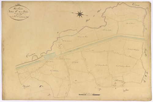 Achun, cadastre ancien : plan parcellaire de la section C dite de Roche, feuille 1