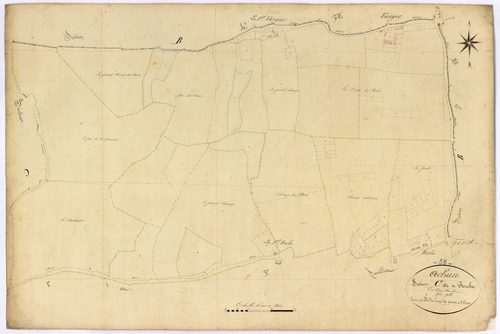 Achun, cadastre ancien : plan parcellaire de la section C dite de Roche, feuille 2