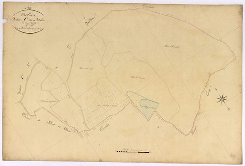 Achun, cadastre ancien : plan parcellaire de la section C dite de Roche, feuille 4