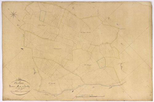 Achun, cadastre ancien : plan parcellaire de la section A dite de Fussilly, feuille 3