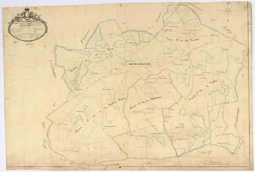 Alligny-Cosne, cadastre ancien : tableau d'assemblage