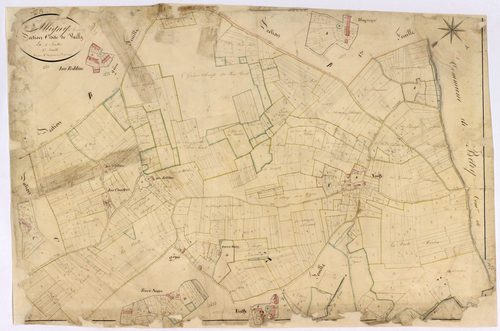 Alligny-Cosne, cadastre ancien : plan parcellaire de la section C dite de Vailly, feuille 1