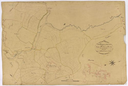 Alligny-en-Morvan, cadastre ancien : plan parcellaire de la section F dite de Marnay, feuille 1