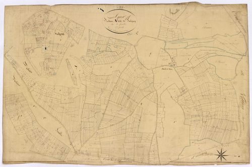 Amazy, cadastre ancien : plan parcellaire de la section A dite de Saligny, feuille 2