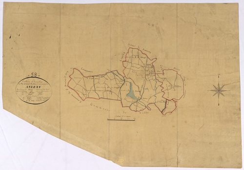 Anlezy, cadastre ancien : tableau d'assemblage