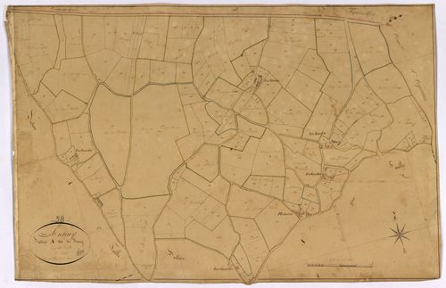Annay, cadastre ancien : plan parcellaire de la section A dite du Bourg, feuille 2
