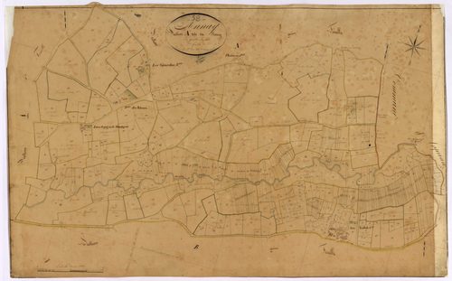 Annay, cadastre ancien : plan parcellaire de la section A dite du Bourg, feuille 3