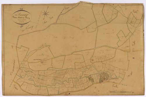 Annay, cadastre ancien : plan parcellaire de la section A dite du Bourg, feuille 4