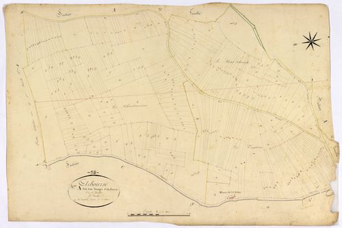 Arbourse, cadastre ancien : plan parcellaire de la section A dite des Usages d'Arbourse, feuille 5