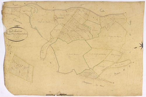 Arbourse, cadastre ancien : plan parcellaire de la section C dite du Château d'Arbourse, feuille 5