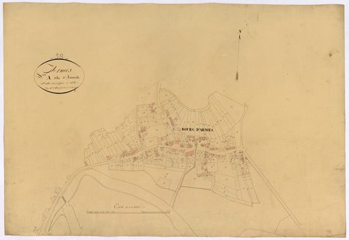 Armes, cadastre ancien : plan parcellaire de la section A dite d'Armes, développement