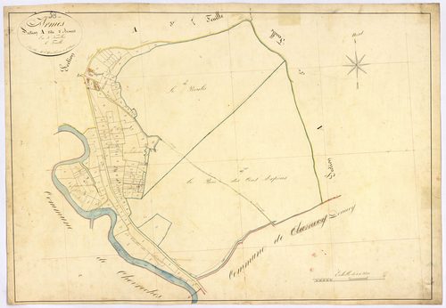 Armes, cadastre ancien : plan parcellaire de la section A dite d'Armes, feuille 4