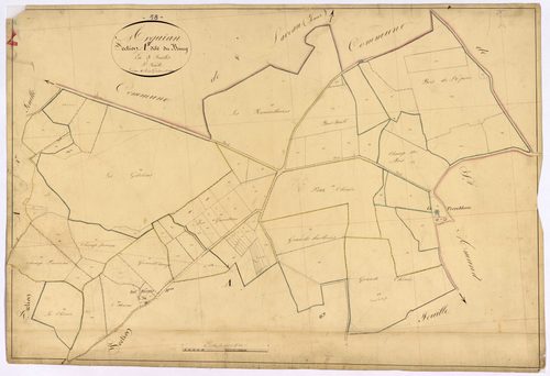 Arquian, cadastre ancien : plan parcellaire de la section A dite du Bourg, feuille 5