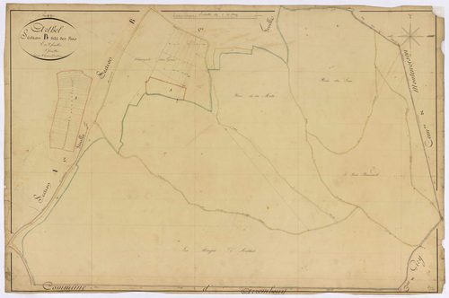 Arthel, cadastre ancien : plan parcellaire de la section B dite des Bois, feuille 2