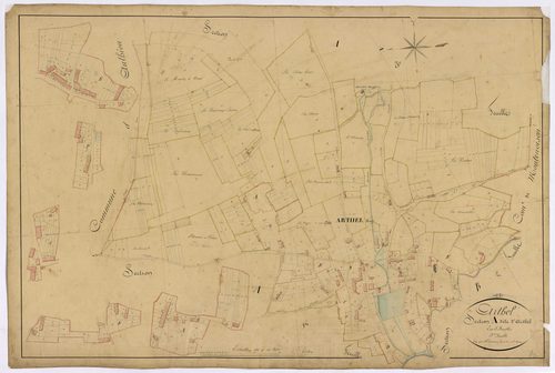 Arthel, cadastre ancien : plan parcellaire de la section A dite d'Arthel, feuille 2